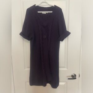 LAURA purple short sleeve purple cardigan (XL)